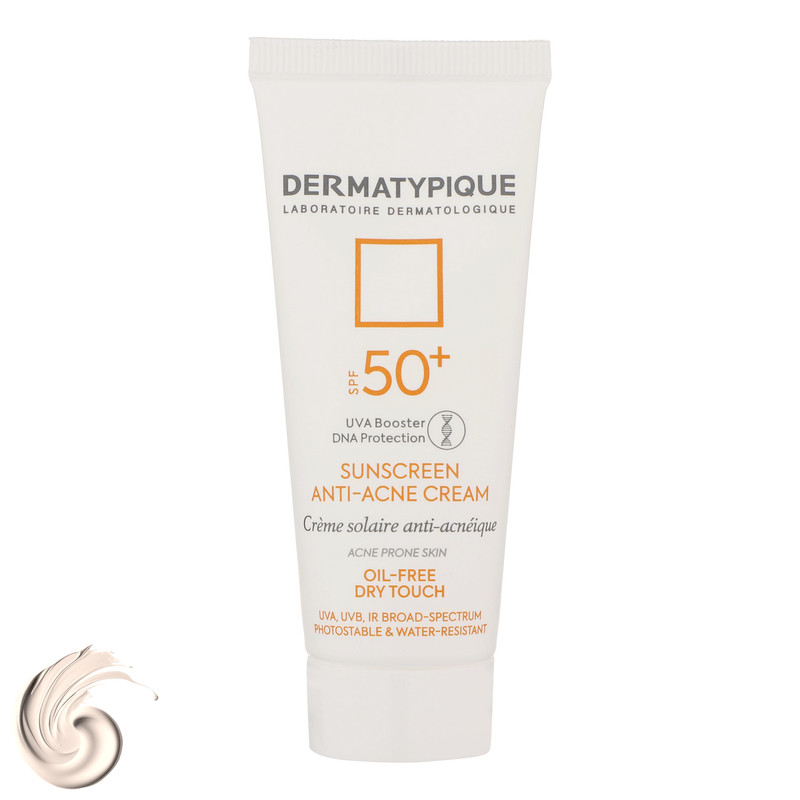 کرم ضدآفتاب درماتیپیک مدل Anti -acne، حجم 40 میلی‌لیتر