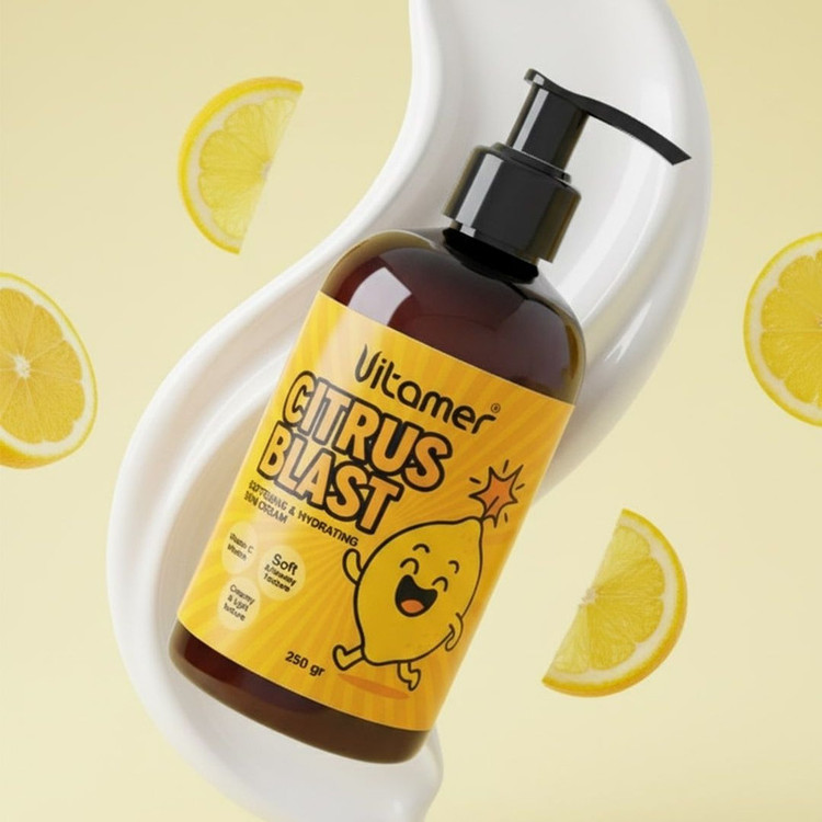 کرم مرطوبکننده و آبرسان بدن ویتامر مدل Citrus Blast مناسب برای انواع پوست حجم 250 میلیلیتر