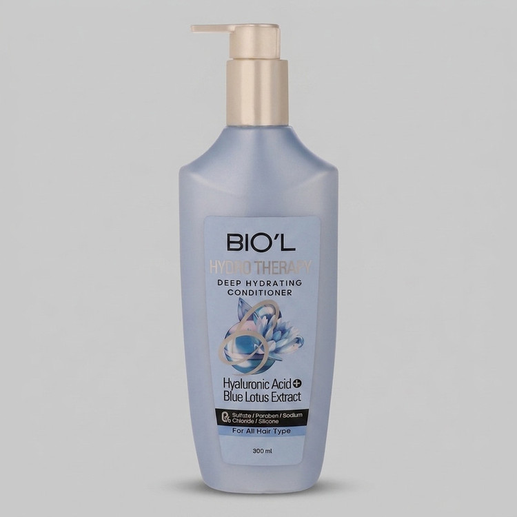 نرمکننده مو بیول مدل Blue Lotus مناسب برای انواع مو حجم 300 میلیلیتر